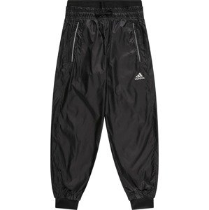 ADIDAS SPORTSWEAR Sportovní kalhoty černá / stříbrná / bílá