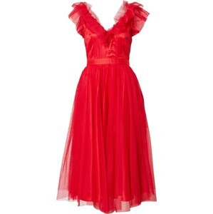 SWING Koktejlové šaty červená