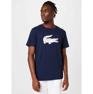 LACOSTE Funkční tričko  námořnická modř / bílá