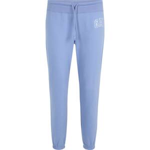 Gap Petite Kalhoty fialkově modrá / bílá