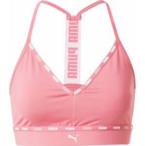 PUMA Sportovní podprsenka pink / bílá