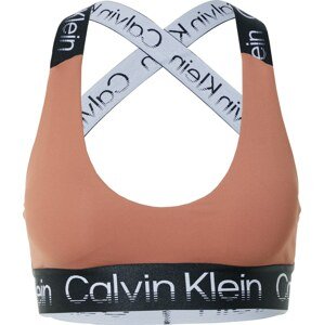 Calvin Klein Sport Podprsenka hnědá / černá / bílá