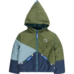 FINKID Zimní bunda 'SIRKUS' světlemodrá / tmavě modrá / zelená