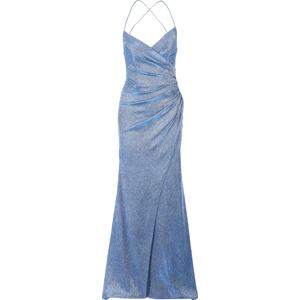 LUXUAR Společenské šaty modrá / stříbrná