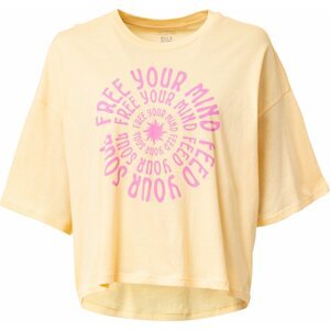 BILLABONG Tričko 'FEELING FREE' pastelově žlutá / světle růžová