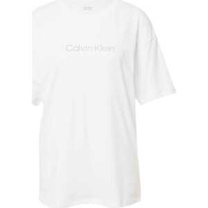 Calvin Klein Sport Tričko šedá / bílá