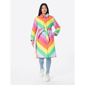 Olivia Rubin Přechodný kabát 'LOU' žlutá / zelená / fialová / pink