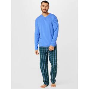 Tommy Hilfiger Underwear Pyžamo dlouhé  modrá / tmavě zelená / červená / bílá