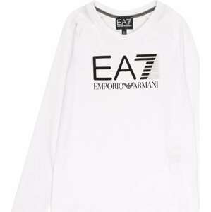 EA7 Emporio Armani Tričko černá / stříbrná / bílá