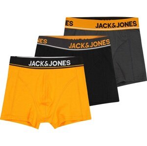 Jack & Jones Junior Spodní prádlo tmavě šedá / oranžová / černá / bílá