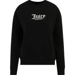 Juicy Couture Sport Sportovní mikina černá / bílá