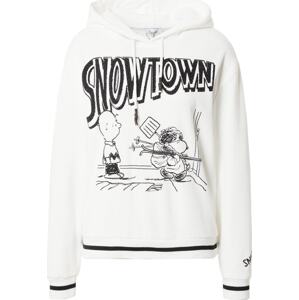 PRINCESS GOES HOLLYWOOD Mikina 'Snowtime Snoopy' černá / bílá