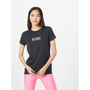 UNDER ARMOUR Funkční tričko meruňková / růžová / černá / bílá