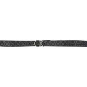 Calvin Klein Opasek 'Mono 3' černá / stříbrná