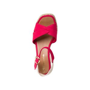 TAMARIS Páskové sandály pink / bílá