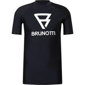 BRUNOTTI Funkční tričko 'Surflino' černá / bílá