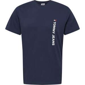 Tommy Jeans Tričko námořnická modř / ohnivá červená / bílá