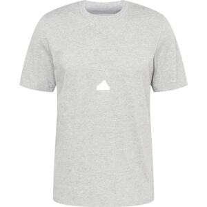 ADIDAS SPORTSWEAR Funkční tričko šedá / bílá