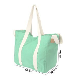 ESPRIT Nákupní taška 'Gaia' béžová / hnědá / zelená