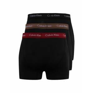 Calvin Klein Underwear Boxerky hnědá / vínově červená / černá / bílá