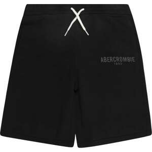 Abercrombie & Fitch Kalhoty tmavě šedá / černá