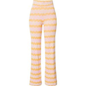 Cotton On Body Pyžamové kalhoty světle žlutá / fialová / jasně oranžová