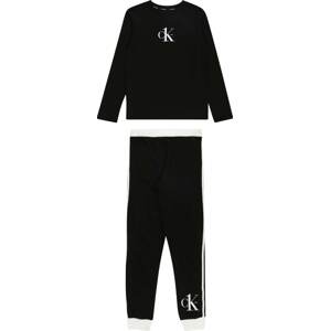 Calvin Klein Underwear Pyžamo černá / bílá