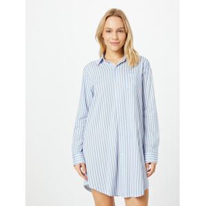 Lauren Ralph Lauren Noční košilka modrá / světlemodrá / světle růžová / bílá