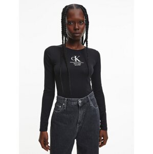 Calvin Klein Jeans Tričkové body černá / bílá