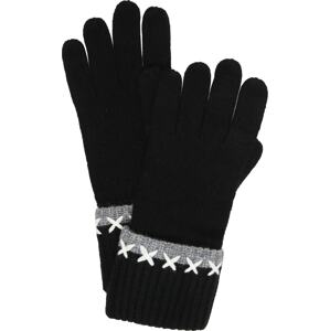CODELLO Prstové rukavice šedá / černá / bílá