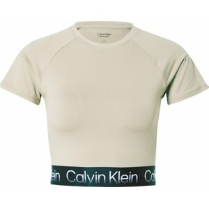 Calvin Klein Sport Tričko jedle / stříbrná / bílá