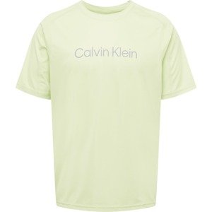 Calvin Klein Sport Tričko šedá / pastelově zelená