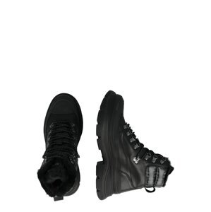 Karl Lagerfeld Šněrovací boty 'LUNAR' šedá / černá / bílá