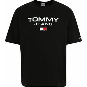 Tommy Jeans Plus Tričko námořnická modř / ohnivá červená / černá / bílá