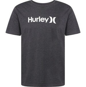 Hurley Funkční tričko černý melír / bílá