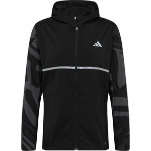 ADIDAS PERFORMANCE Sportovní bunda šedobéžová / černá / bílá