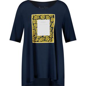 SAMOON Tričko námořnická modř / žlutá / offwhite