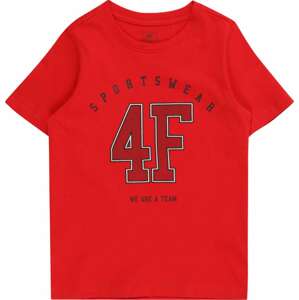 4F Funkční tričko červená / černá / bílá