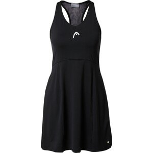 HEAD Sportovní šaty černá / bílá