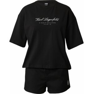 Karl Lagerfeld Pyžamo šedá / černá / offwhite