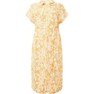 Object Curve Košilové šaty 'IBRA ' oranžová / bílá