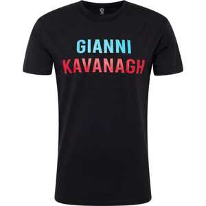 Gianni Kavanagh Tričko aqua modrá / červená / černá