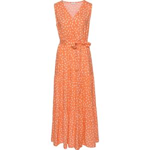 VIVANCE Letní šaty oranžová / bílá