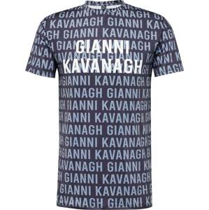 Gianni Kavanagh Tričko 'Typo' marine modrá / kouřově modrá / bílá