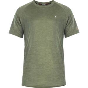 Spyder Funkční tričko zelená / bílá