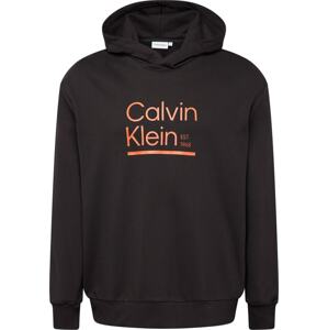 Calvin Klein Big & Tall Mikina červená / černá