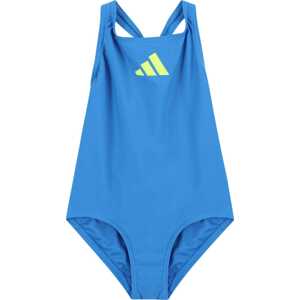 ADIDAS PERFORMANCE Sportovní plavky azurová modrá / světle žlutá