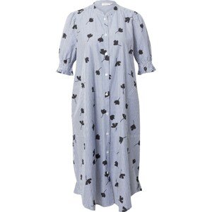 Masai Košilové šaty 'Nomi' kouřově modrá / antracitová / černá / bílá