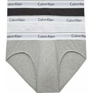 Calvin Klein Underwear Slipy šedý melír / černá / bílá