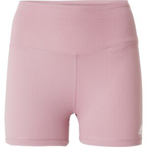 ADIDAS SPORTSWEAR Sportovní kalhoty růžová / bílá